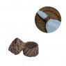 PORTA GUARDANAPOS RATTAN NATURAL 70% BAMBU 30% RATTAN 5X4CM