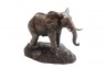 Escultura Elefante Cor Dourado Envelhecido Poliresina C26XL14XA18 cm