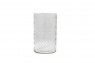 Vaso/Cachepot em Vidro Transparente Trabalhado  A15,5XD10CM
