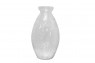 Vaso/Cachepot em Vidro Transparente Trabalhado A31XD15 cm