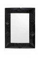 Espelho Veneziano Retangular Bordas em Relevo Preto 80X110CM