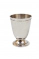 Vaso/Cálice Mini em Metal Niquelado Prata Trabalhado 11X11X14 cm