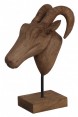 Estatua Animal Cabra De Madeira 40x14x90CM