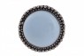 Puxador Decorativo Requinte Azul Cerâmica Detalhes em Metal