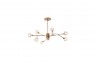 Lustre de Metal Dourado e Vidro – 9 Braços 24X24X38CM