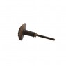 Puxador em Metal Circular Flor 3x4x4cm