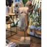 Estatua Animal Cabra De Madeira 40x14x90CM