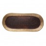 Bandeja em Metal Bronze Oval A3xL23xC50 cm