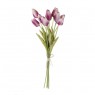 Bouquet Artificial Tulipa em Polipropileno 9 Peças A36 cm