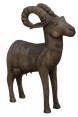 Estatua Animal Ovis de Madeira Grande 14x31X38CM
