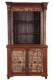 Estante em Madeira Rústica com 2 Prateleiras e 2 Portas A226xL127xP46 cm