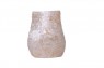 Vaso Decorativo em Madrepérola Branca Escamas A29xC24,5xL18 cm