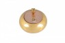 Cinzeiro Oval em Metal Dourado com Tampa A4XD6,5 cm