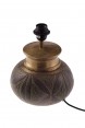 Base de Bronze Trabalhado Redondo para Abajur D24xA32 cm