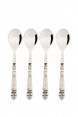 Conjunto Colheres Grandes em Aço Inox 4 Peças 13x3 cm