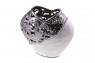 Vaso Decorativo Madrepérola e Metal Trabalhado A31xC31xL15 cm