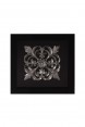 Quadro Decorativo Flor Arabesco Prata  A50xC50xE5 cm