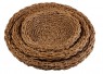 Conjunto de Cesto Redondo em Fibra Natural c/ 3 Peças