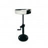 BANQUETA DE FERRO BLACK E OFF WHITE KHC-2021-001   36X 36X 50 CM
