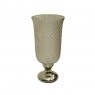 Castiçal em Vidro Trabalhado Estilo Candelabro A36xD18 cm