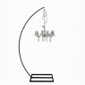 LUSTRE ACRILICO 6 BRACOS 110V COM HASTE DE FERRO