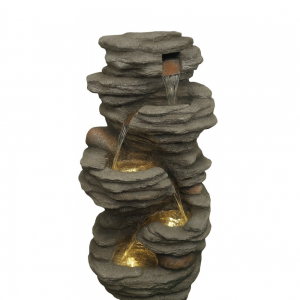 FONTE CASCATA 4 QUEDAS DW247015 POLIRESINA  47 X37 X101 CM