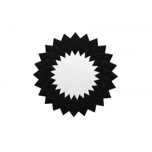 Espelho Veneziano c/ Moldura Estrelada Preto C90XA90CM