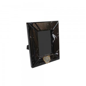 Porta Retrato Laca com Vidro Black 2,5X21,5X26CM
