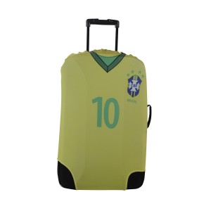 Capa de Mala Camisa do Brasil Verde Poliester e Elastano 75x61 cm