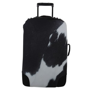 Capa de Mala em Poliéster e Elastano c/ Estampa Animal Print Vaca Malhada A75xL61 cm