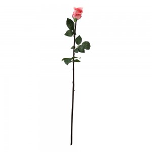 Flor Botao De Rosa Cor Rosa Puliuretano A81CM*