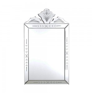 Espelho Veneziano Retangular Bordas Detalhadas 50X30CM