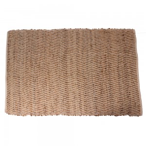 TAPETE DE JUTA DE ALGODÃO NATURAL 180 X 120 CM