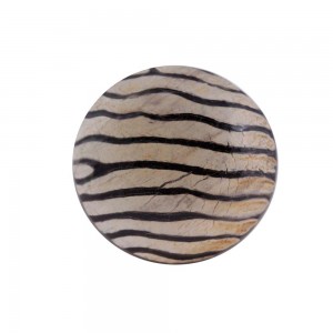 Puxador Madeira Detalhes Zebra 4X4X3,5 cm