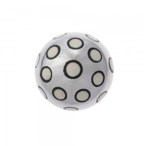 Bola Decorativa em Metal com Osso e Resina Pequena D8 cm