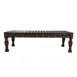 Banco de Madeira Trabalhado A53xC180xL76 cm