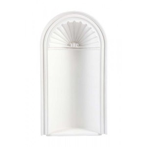 Moldura Decorativa de Poliuretano Branca para Parede 62x24x113 cm