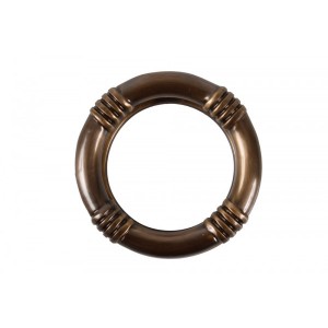 Batedor Aldrava em Latão Bronze Argola D10cm