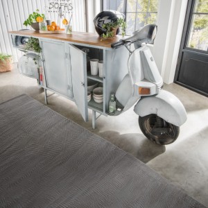 LAMBRETA BAR BRANCA COM PORTA M 16372  244X70X105 CM