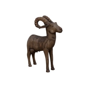 Estatua Animal Ovis de Madeira Grande 14X40X51CM