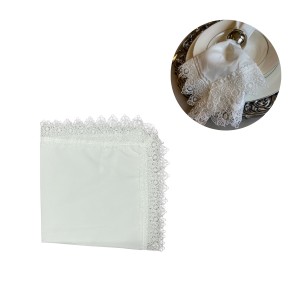 GUARDANAPO DE RENDA GUIPIR  BRANCO 100% POLIESTER 45 X47 CM