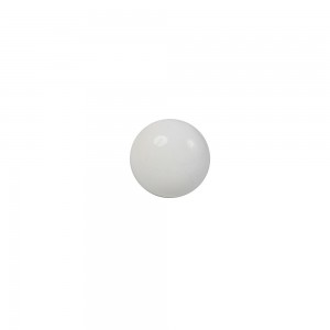 Puxador Redondo Liso Branco em Cerâmica 4 x 4 x 3  cm