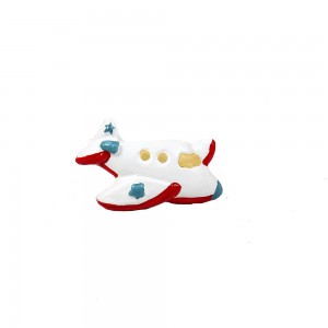 Puxador Decorativo Infantil Réplica Avião Colorido 2x4x7 cm