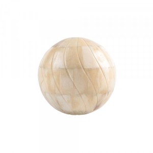 Bola Decorativa em Osso Esculpido D10 cm