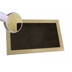 Moldura para Espelho em Madrepérola Âmbar Retangular A211xL131 cm