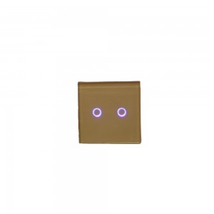 INTERRUPTOR TOUCH BEGE 2GANG 1WAY SENSOR