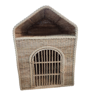 CASA PARA PET FIBRA NATURAL  2 ANDARES  BDC-80 52X74CM