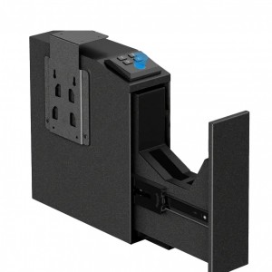 COFRE BIOMETRICO DE PAREDE COM CHAVE PARA 1 PISTOLA