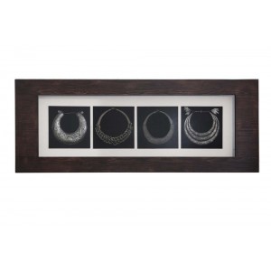 Quadro Decorativo 4 Colares em Biju 7X60X160 cm