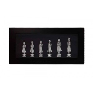 Quadro Decorativo 6 Budas A63xC123xE12 cm
